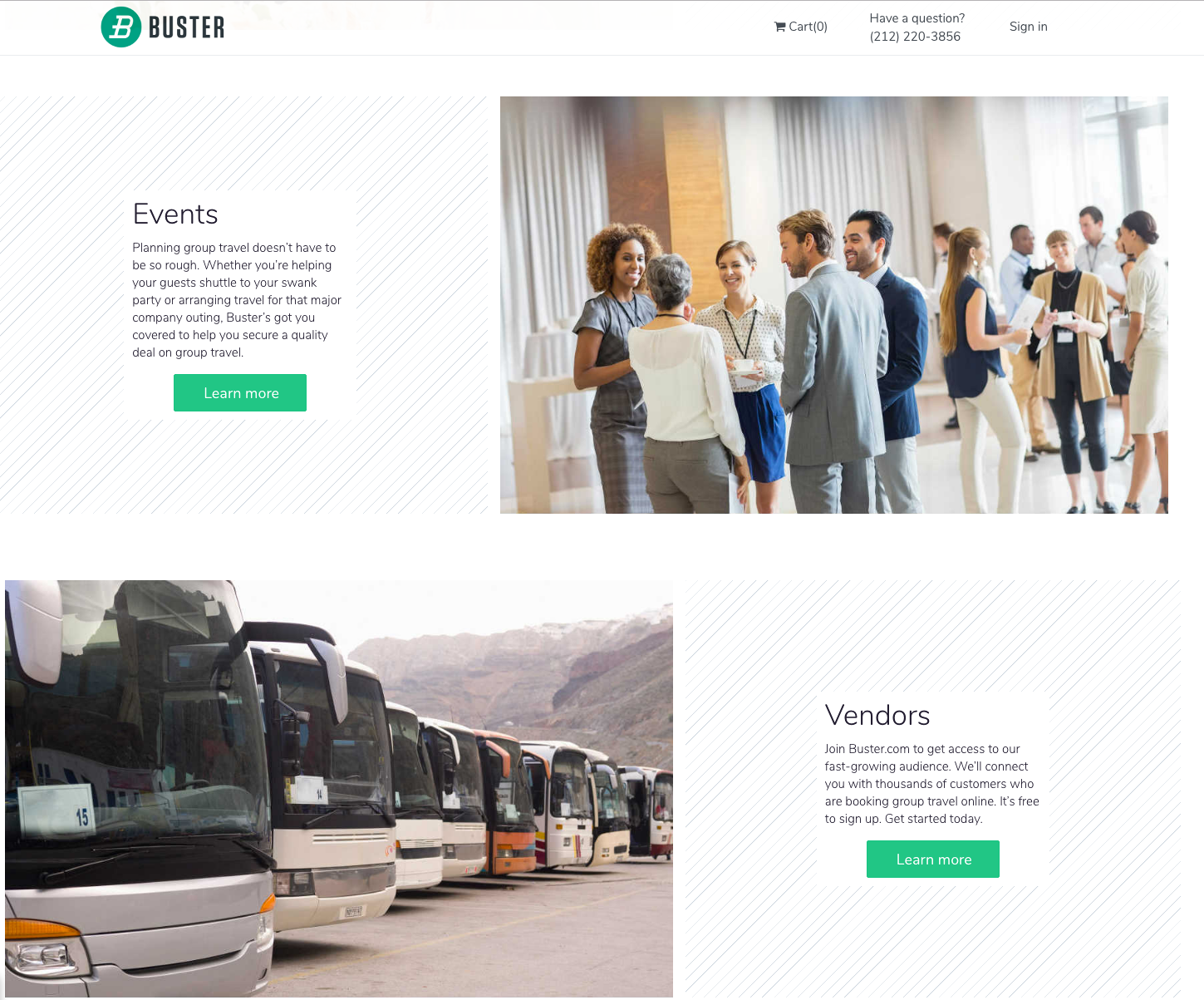 crowdsourced transportation company- Buster website