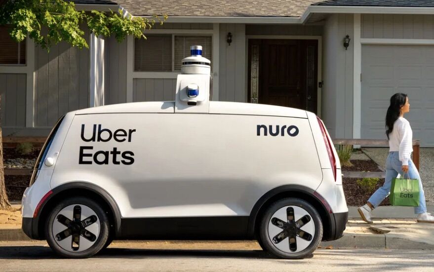 Nuro car for UberEats