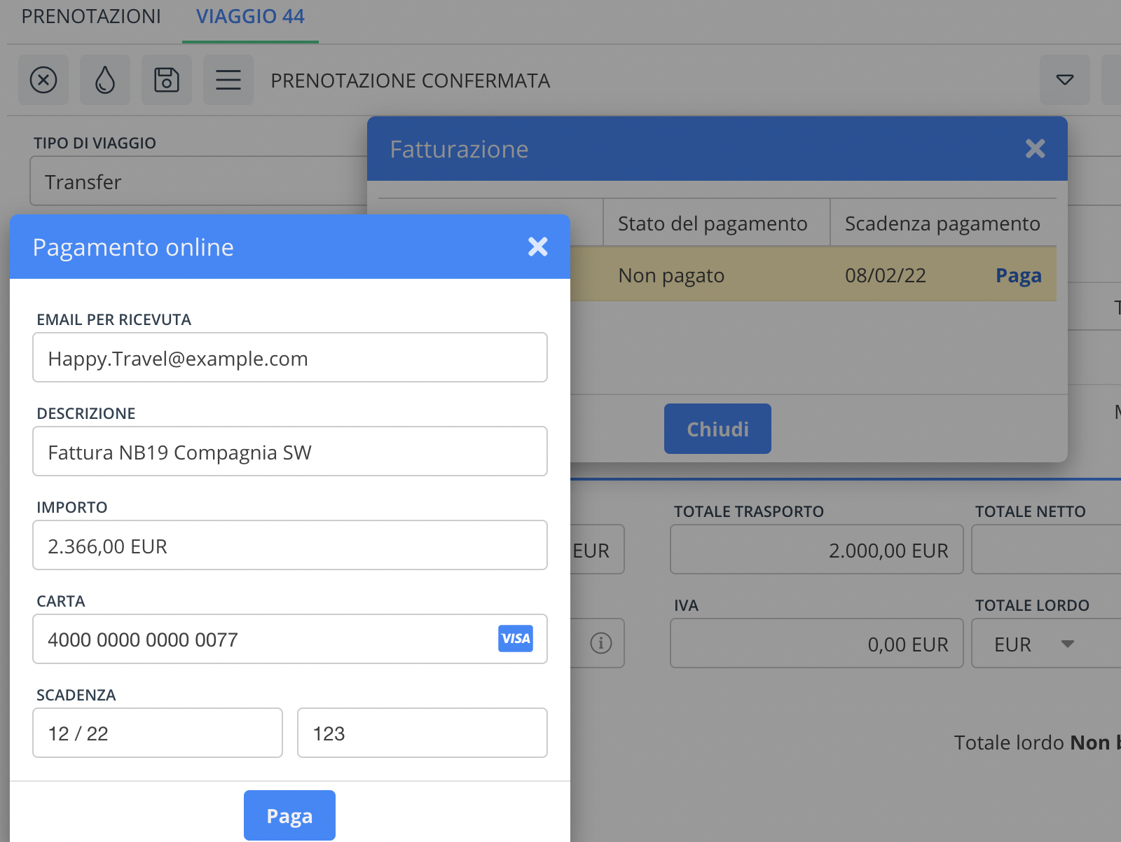 Paga con un click